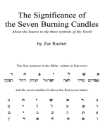 The Significance of the Seven Burning Candles: About the Source to the Three Symbols of the Torah