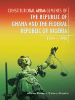 Constitutional Arrangements of the Republic of Ghana and the Federal Republic of Nigeria: 1844 – 1992