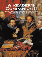 A Reader's Companion Ii: 3,500 Words and Phrases Avid Readers Should Know