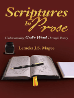 Scriptures in Prose: Understanding God's Word Through Poetry