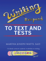 Writing to Respond to Text and Tests