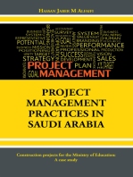 Project Management Practices in Saudi Arabia: Construction Projects for the Ministry of Education: a Case Study