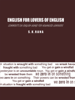 English for Lovers of English: Comments on English Usage for Advanced Learners