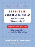 Serbisch: Vokabeltrainer A1 zum Buch “Idemo dalje 1” - lateinische Schrift: Serbisch lernen