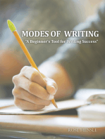 Modes of Writing: “A Beginner’S Tool for Writing Success”