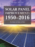 Solar Panel Improvement: 1950–2016: For Solar, by Solar, to Solar