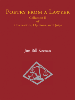 Poetry from a Lawyer: Collection Ii of Observations, Opinions, and Quips