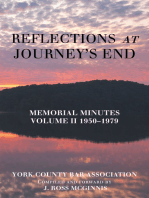 Reflections at Journey’s End: Memorial Minutes Volume Ii 1950–1979
