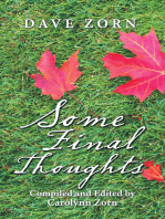 Some Final Thoughts: Compiled and Edited by Carolynn Zorn