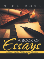 A Book of Essays: A Study in the Alliterative Alterity