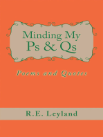 Minding My Ps & Qs: Poems and Quotes