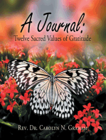 A Journal: Twelve Sacred Values of Gratitude