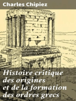 Histoire critique des origines et de la formation des ordres grecs