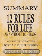 Summary 12 Rules for Life - An Antidote to Chaos by Jordan B. Peterson
