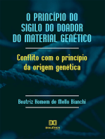 O princípio do sigilo do doador do material genético: conflito com o princípio da origem genética