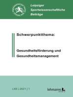 Leipziger Sportwissenschaftliche Beiträge: Jahrgang 62 (2021) Heft 1