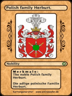 The noble Polish family Herburt. Die adlige polnische Familie Herburt.