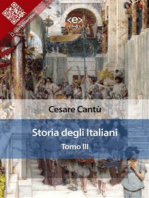 Storia degli italiani. Tomo III