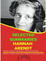 Hannah Arendt: Selected Summaries: SELECTED SUMMARIES