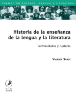 Historia de la enseñanza de la lengua y la literatura: Continuidades y rupturas