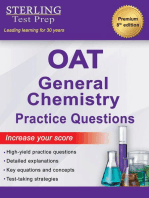 Sterling Test Prep OAT General Chemistry Practice Questions: High Yield OAT General Chemistry Practice Questions