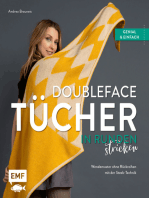 Doubleface-Tücher in Runden stricken: Wendemuster ohne Rückreihen – genial und einfach mit der Steek-Technik