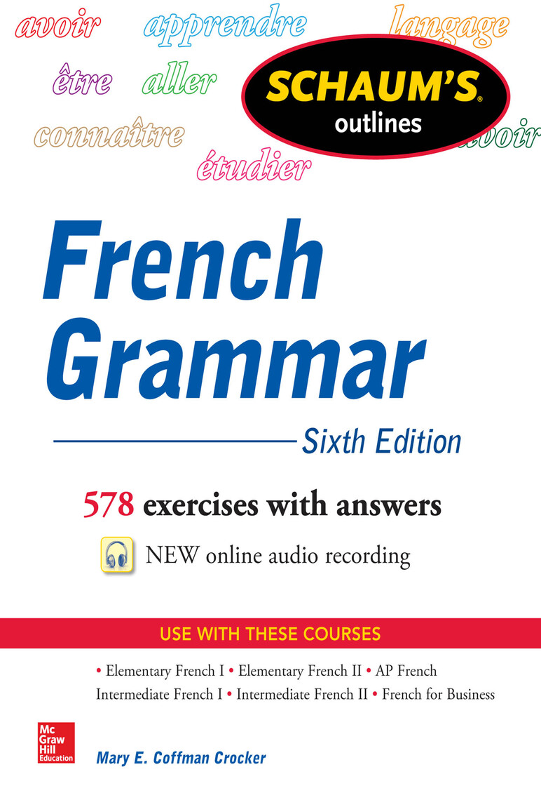 Schaum S Outline Of French Grammar By Mary Coffman Crocker Ebook Scribd