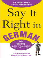 Say It Right In German