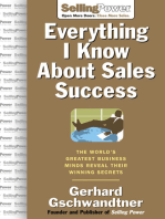 Everything I Know About Sales Success
