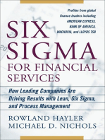 Six Sigma for Financial Services: How Leading Companies Are Driving Results Using Lean, Six Sigma, and Process Management