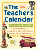 The Teacher's Calendar, School Year 2003-2004