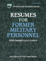 Resumes for Former Military Personnel