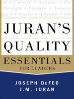Juran's Quality Essentials: For Leaders
