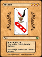 The noble Polish family Hylzen. Die adlige polnische Familie Hilzen.