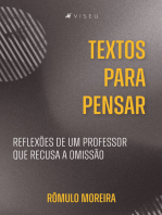 Textos para pensar: reflexões de um professor que recusa a omissão