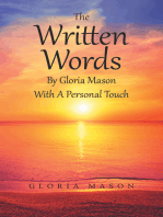 The Written Words by Gloria Mason with a Personal Touch