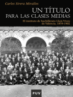 Un título para las clases medias: El instituto de bachillerato Lluís Vives de Valencia, 1859-1902