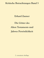 Die Götter des Alten Testamens und Jahwes Persönlichkeit
