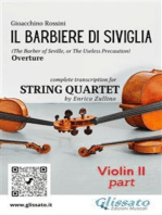 Violin II part of "Il Barbiere di Siviglia" for String Quartet