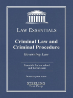 Criminal Law and Criminal Procedure, Law Essentials