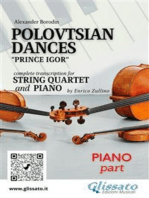 Piano part of "Polovtsian Dances" for String Quartet and Piano
