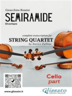 Cello part of "Semiramide" for String Quartet