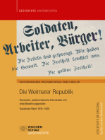 Die Weimarer Republik: Revolution, parlamentarische Demokratie und erste Bewährungsproben. Deutsches Reich 1918 – 1920