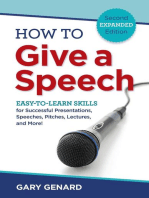 How to Give a Speech: Easy-to-Learn Skills for Successful Presentations, Speeches, Pitches, Lectures, and More!