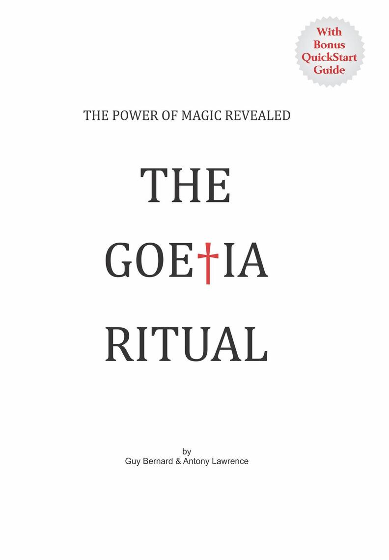 The Goetia Ritual by Guy Bernard, Antony Lawrence - Ebook | Scribd