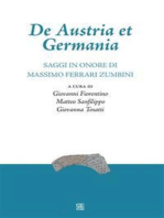 De Austria et Germania: Saggi in onore di Massimo Ferrari Zumbini