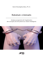 Robotum criminalis: Analyse prospective de l’application des concepts de droit pénal aux robots intelligents