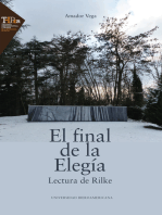El final de la Elegía: Lectura de Rilke