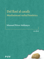 Del llatí al català (2ª Edició): Morfosintaxi verbal històrica