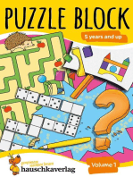 Puzzle block 5 years and up, Volume 1
